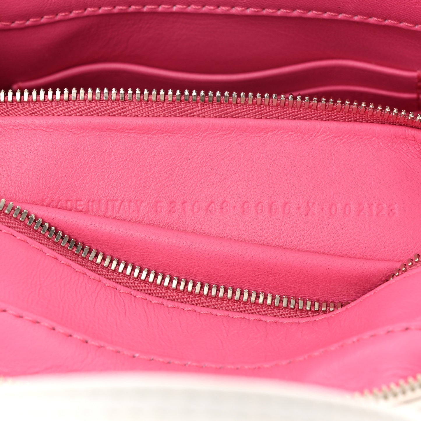 Calfskin S Triangle Duffle White