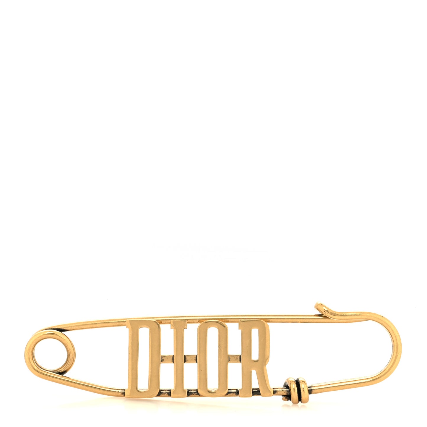 Logo Brooch Gold