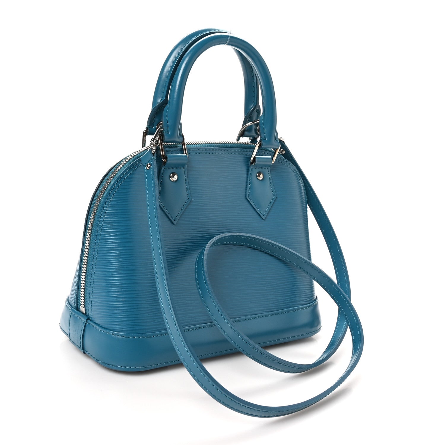 Louis Vuitton Epi Alma BB Cyan 2 of 9