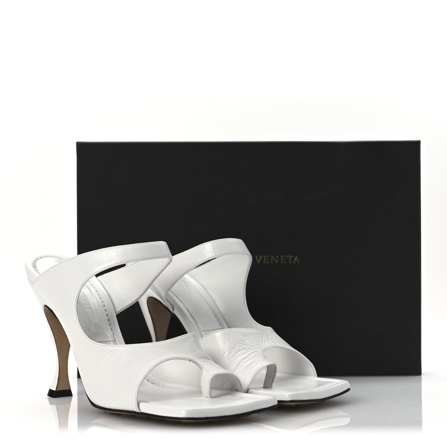 Nappa Crunch Lux Sandals 39.5 Optic White
