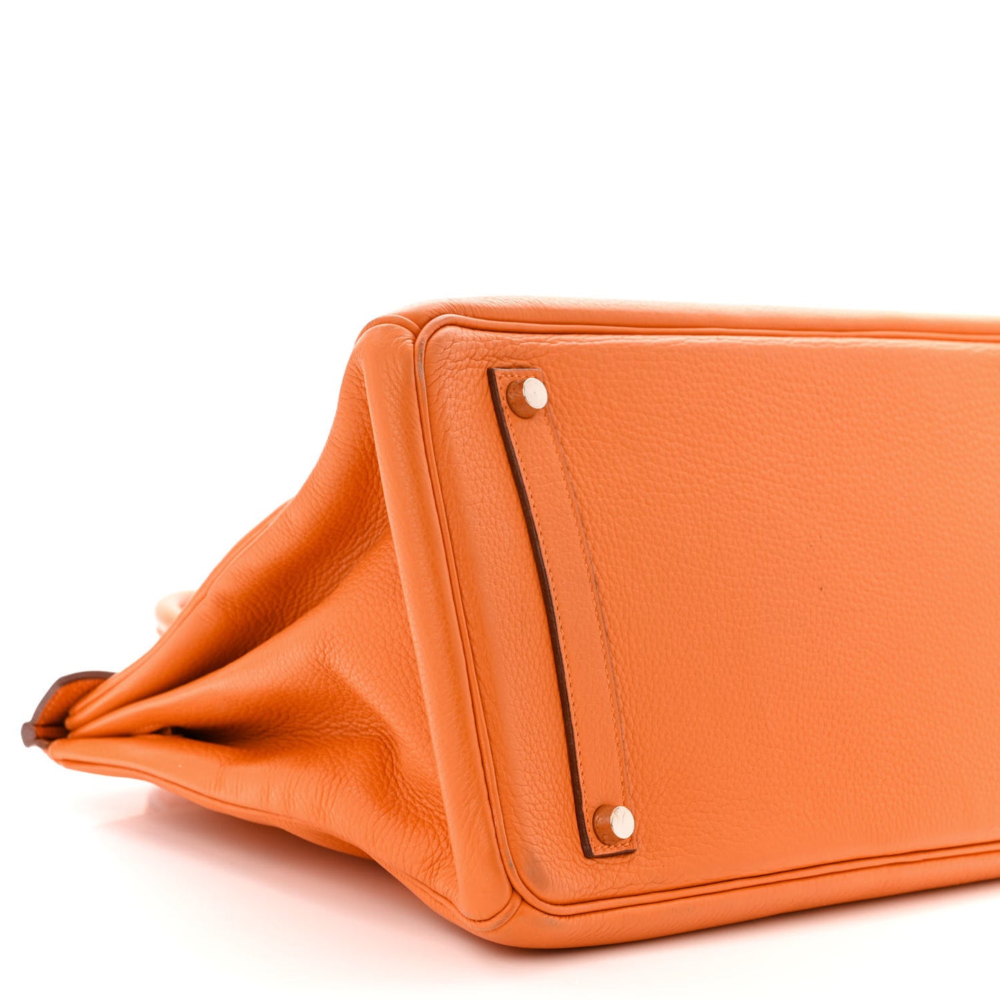 Taurillon Clemence Birkin 35 Orange