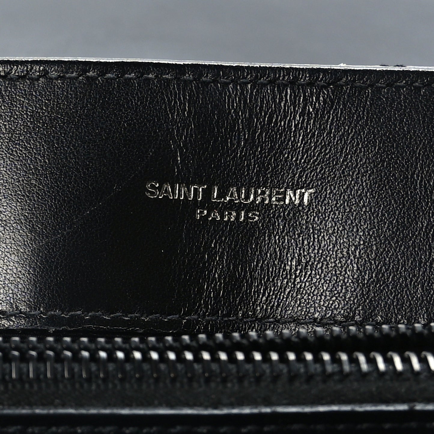 Calfskin Y Quilted Monogram Monochrome Medium Loulou Chain Satchel Black