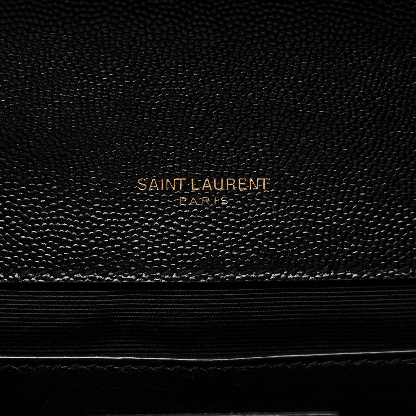 Grain De Poudre Textured Mixed Matelasse Triquilt Medium Monogram Satchel Black
