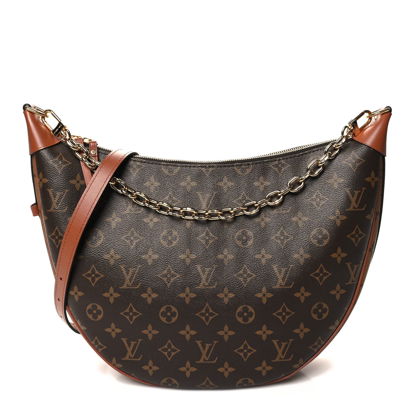 Reverse Monogram Loop Hobo