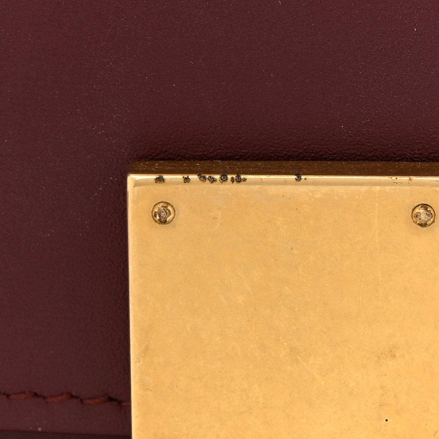 Box Calfskin Medium Classic Box Flap Bag Burgundy
