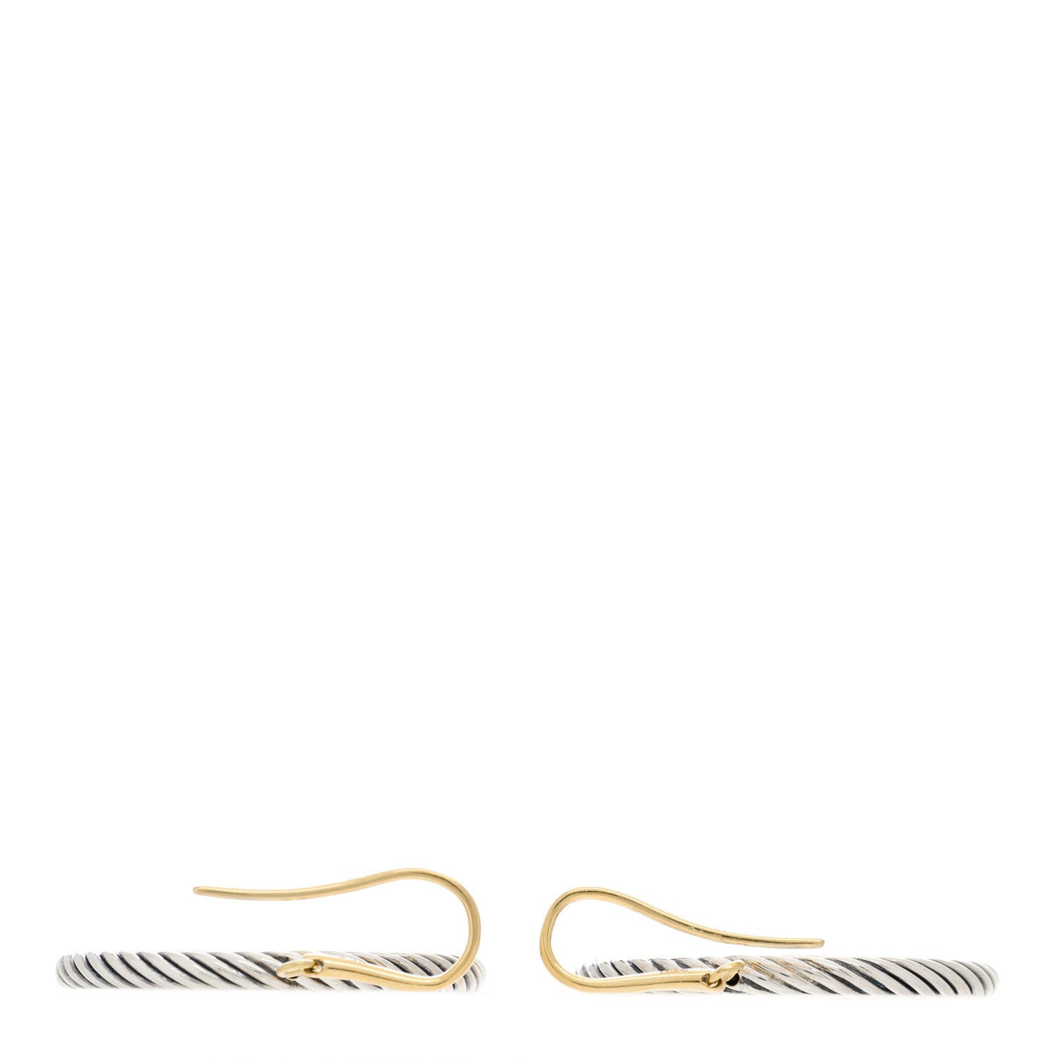 David Yurman 18K Yellow Gold Sterling Silver Mobile Earrings 3 of 4