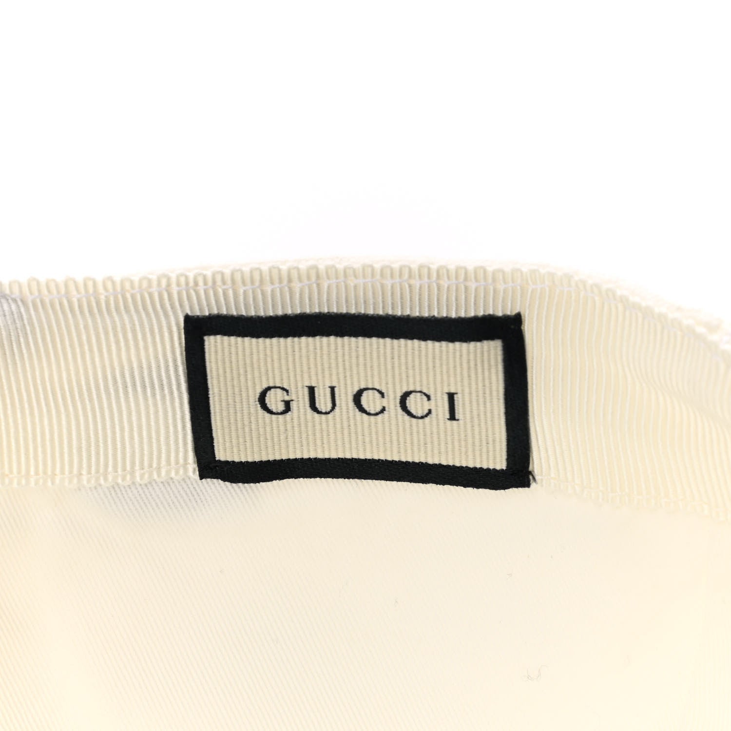 Gucci Canvas Web Baseball Hat XL 60 White 7 of 9