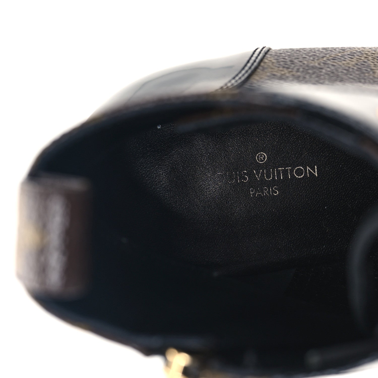 Louis Vuitton Patent Calfskin Monogram Star Trail Ankle Boots 41 Black 7 of 8