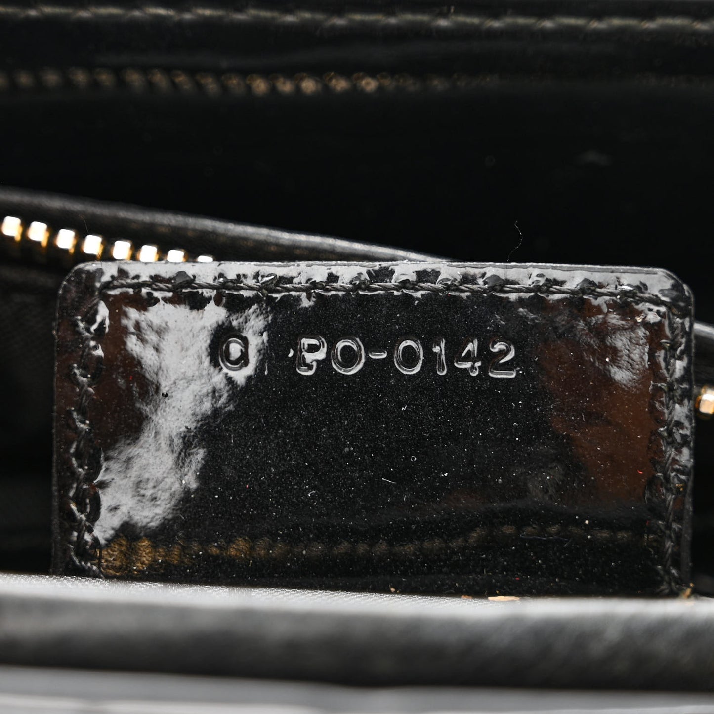 Patent Cannage Medium Lady Dior Black