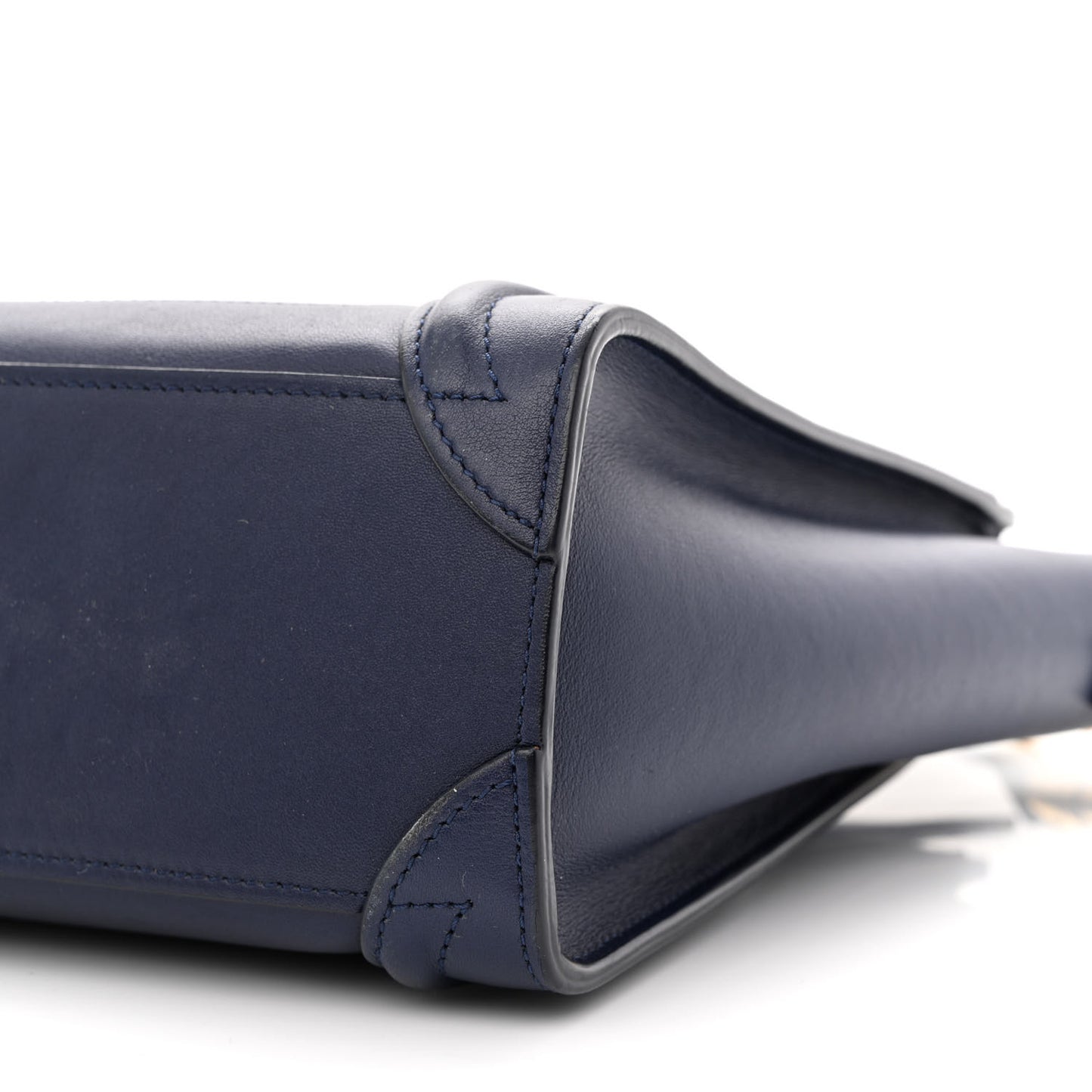 Smooth Calfskin Nano Luggage Navy Blue