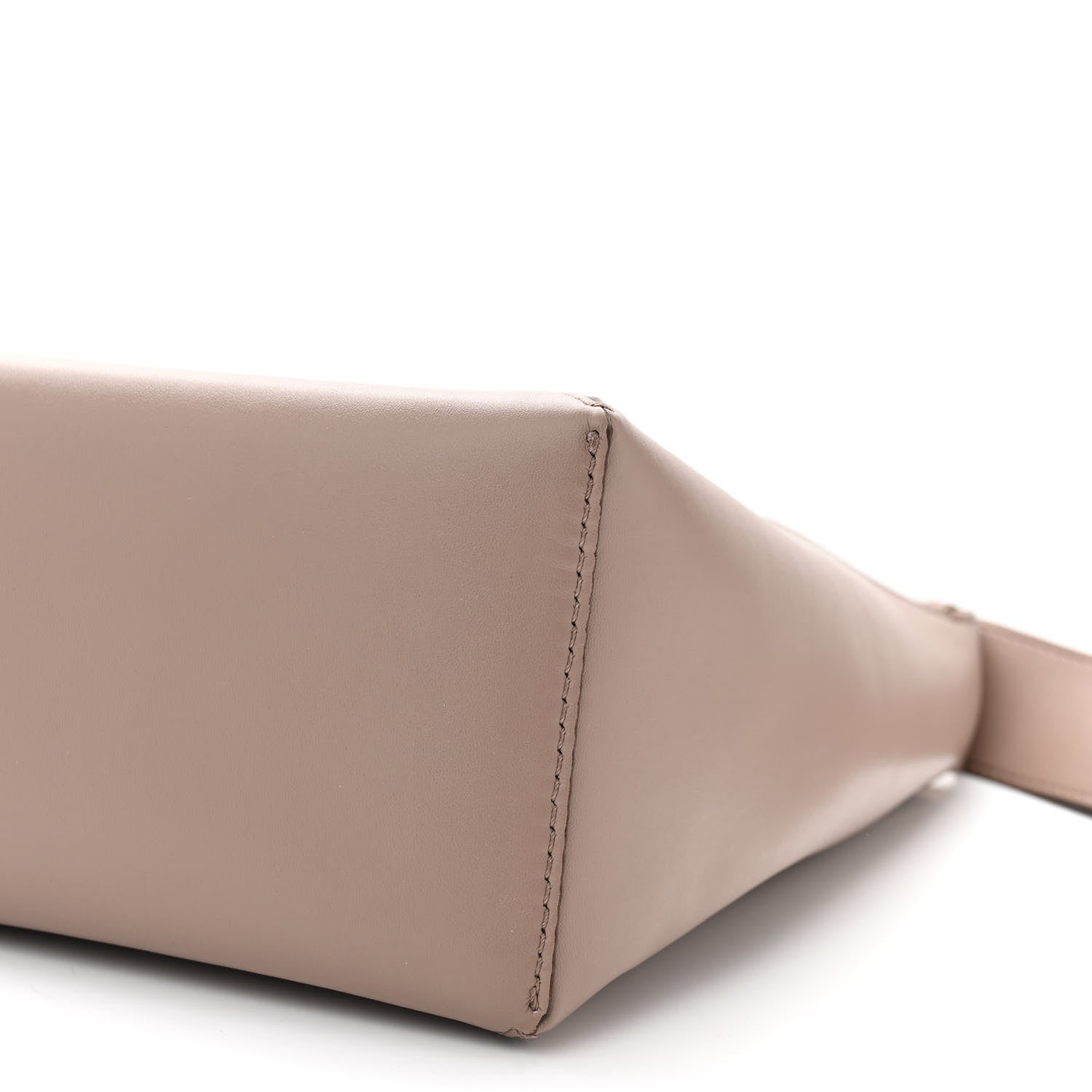 Stella McCartney Alter Nappa Perforated Braided Shoulder Bag Brown Dark Beige 9 of 9