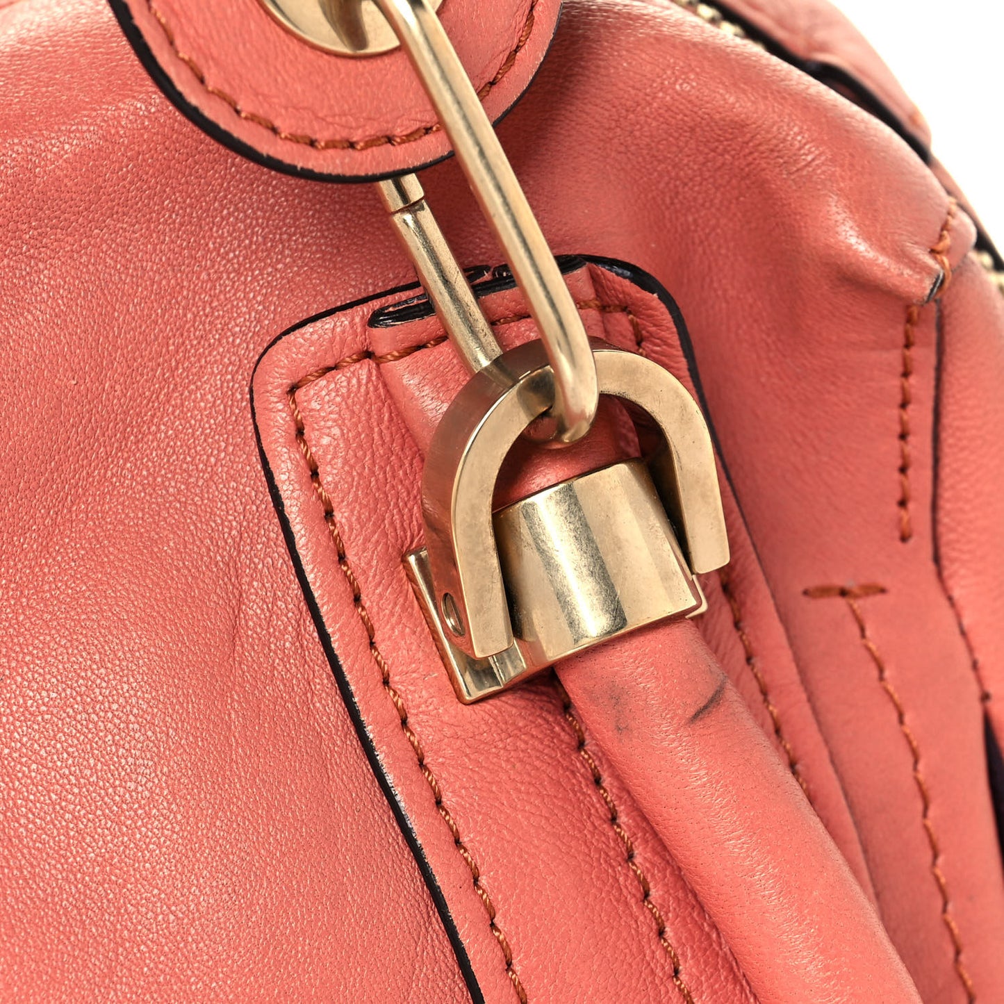 Calfskin Medium Military Paraty Peach Pink