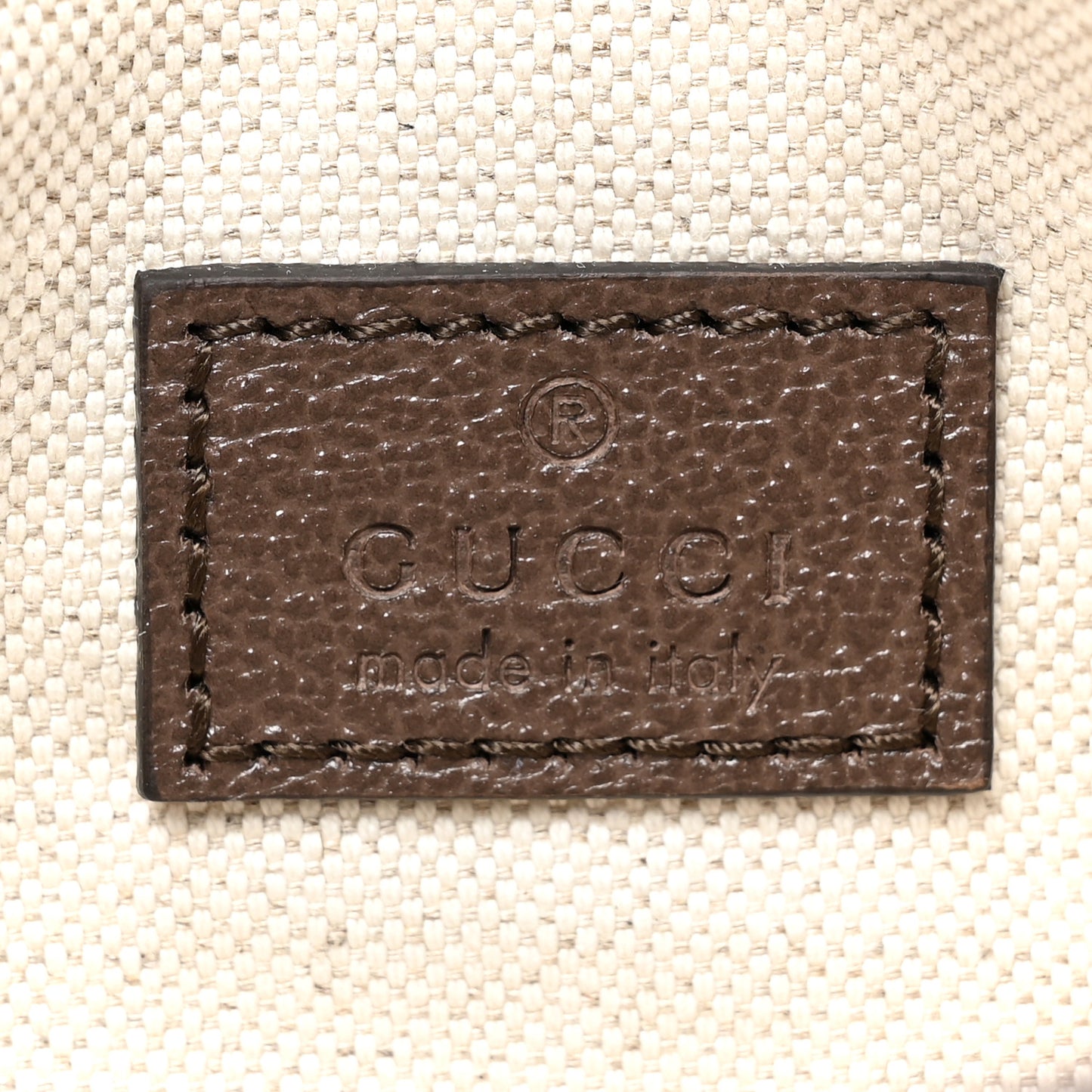 GG Supreme Monogram Mini Horsebit 1955 Asymmetric Shoulder Bag Beige Ebony