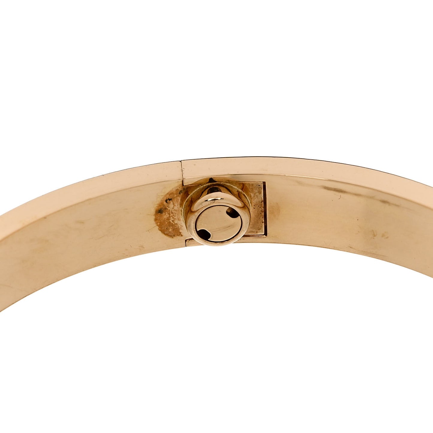 18K Yellow Gold 4 Diamond LOVE Bracelet 17