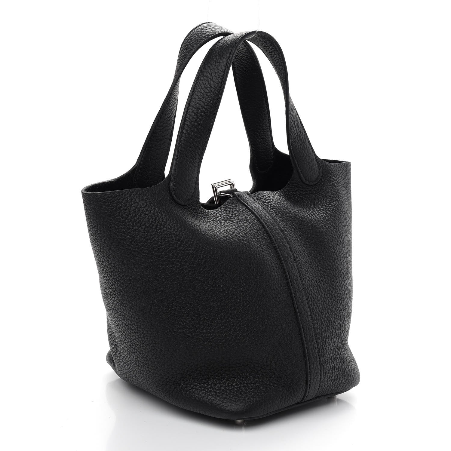 Hermes Taurillon Clemence Picotin Lock 18 PM Black 3 of 8