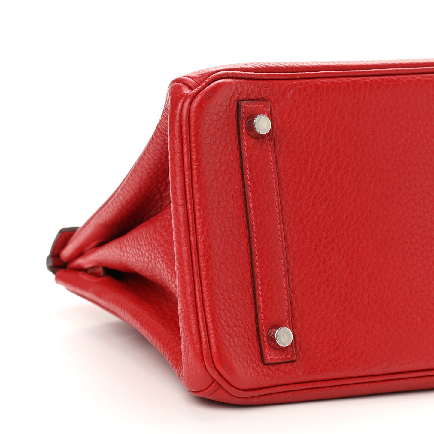 Taurillon Clemence Birkin 30 Rouge Casaque