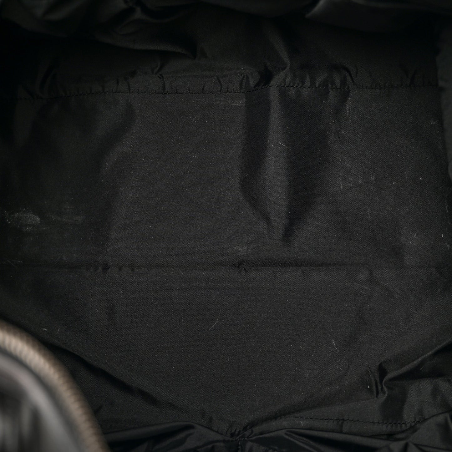 Nylon Smoked Check Weekend Duffle Bag Black