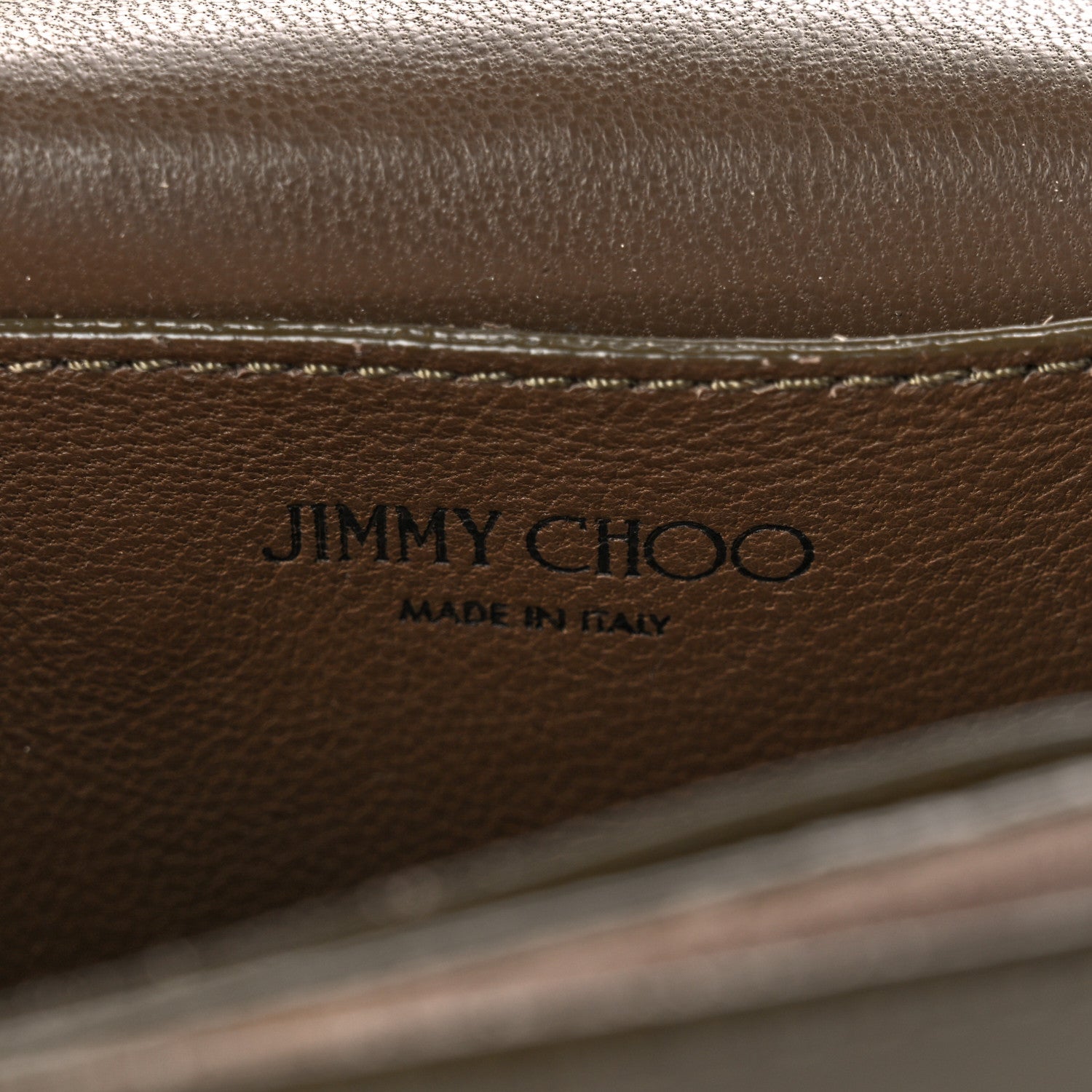 Jimmy Choo Suede Patent Mini Rebel Crossbody Brown 6 of 16