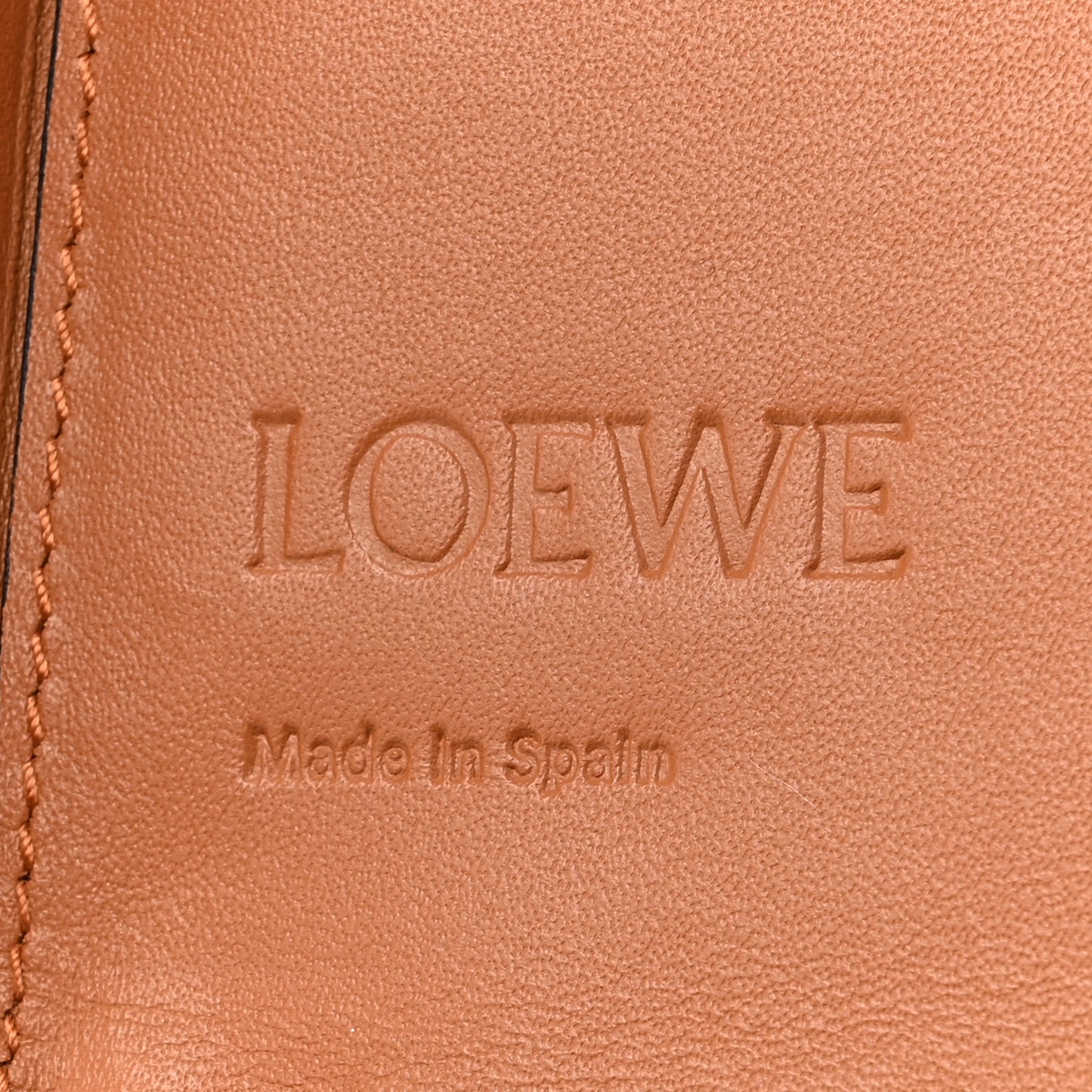 Calfskin Marine Stripe Mini Heel Shoulder Bag Tan