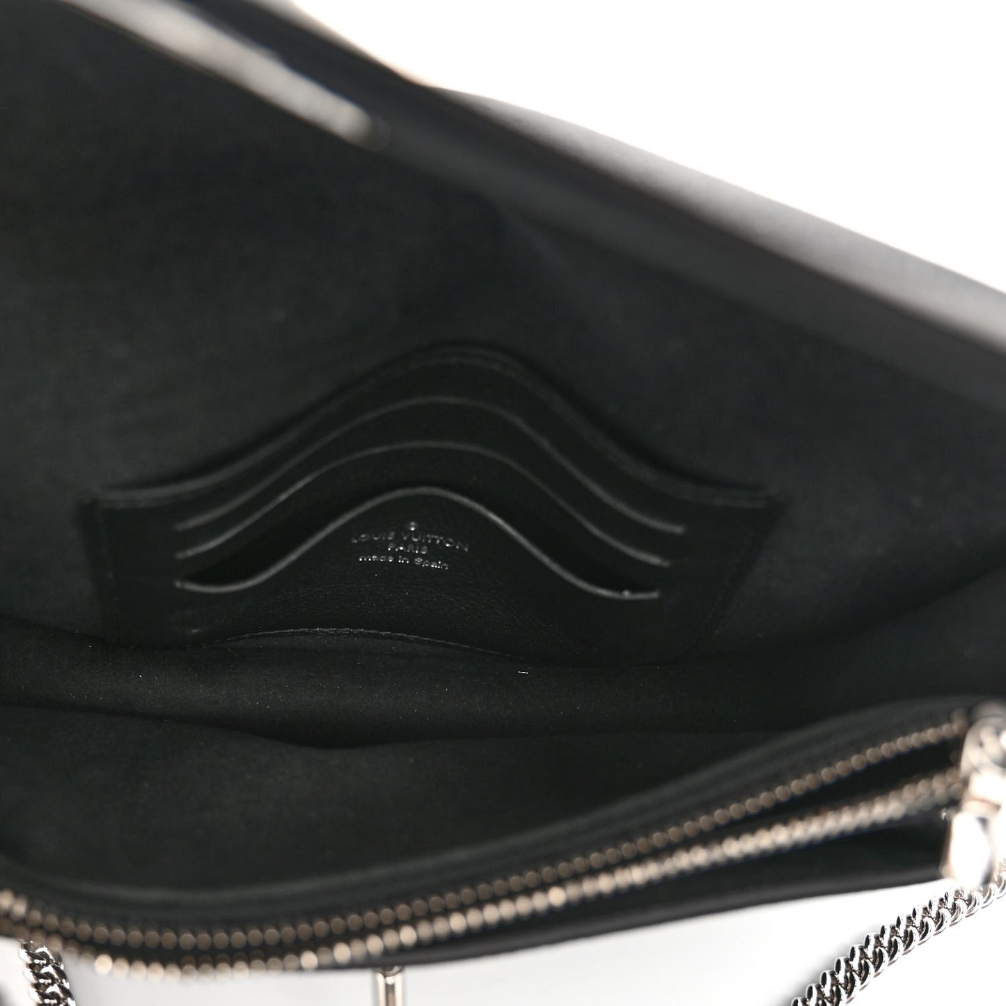 Soft Calfskin My Lockme Chain Pochette Black