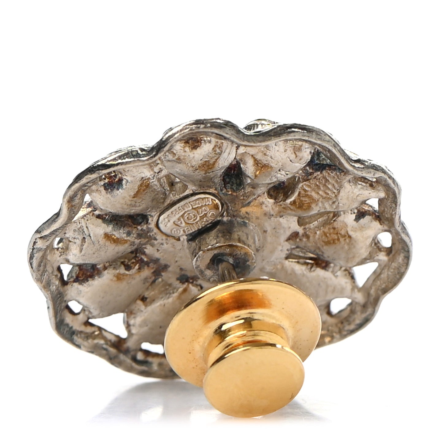 Crystal Gripoix CC Brooch
