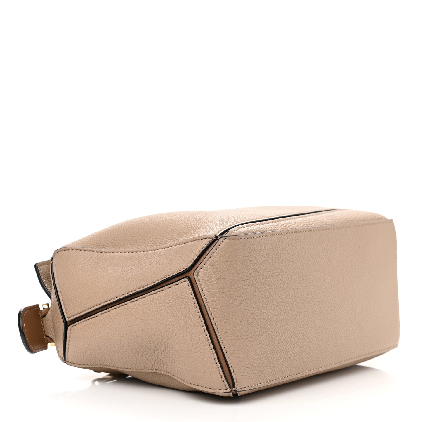 Grained Calfskin Small Puzzle Bag Sand Mink