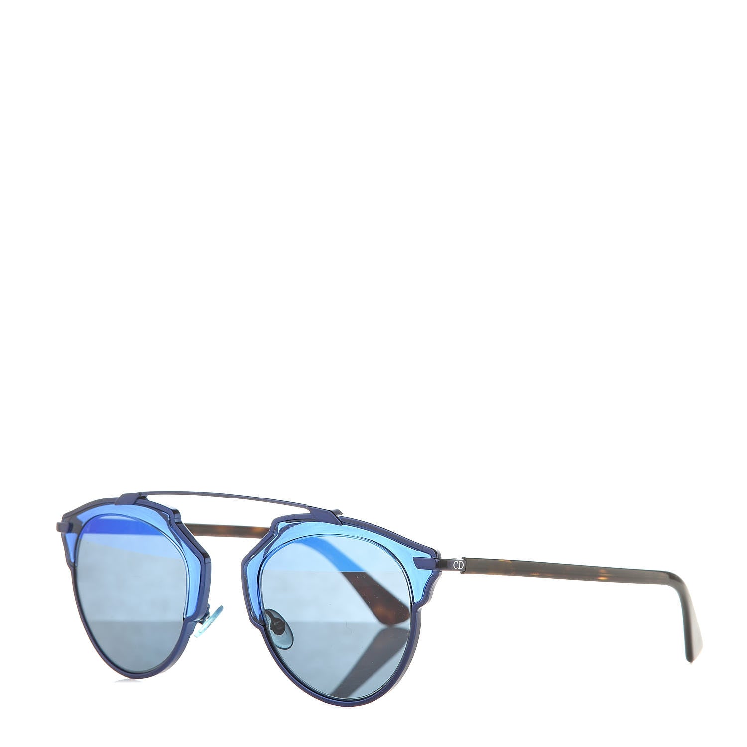 Christian Dior So Real Sunglasses Blue Havana 1 of 8