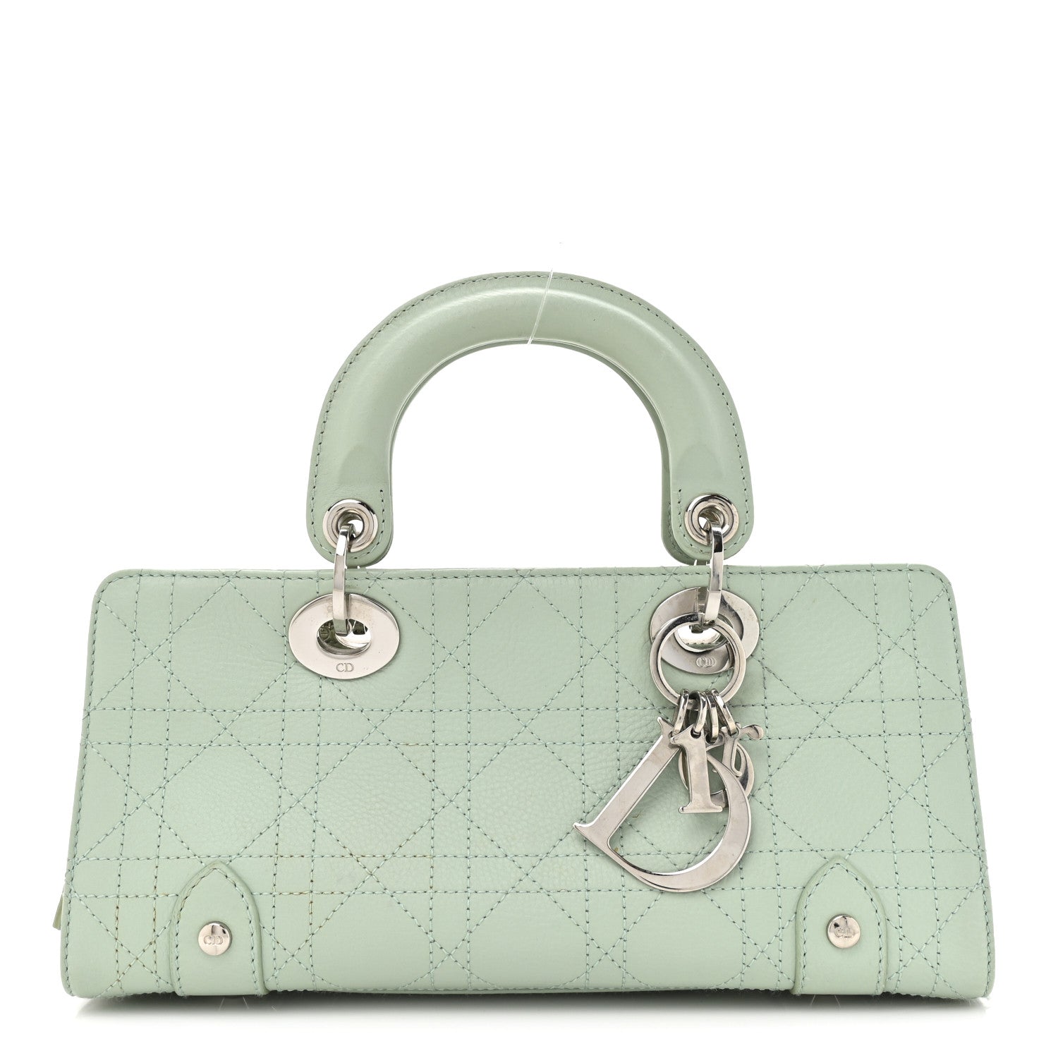 Christian Dior Calfskin Cannage Stitched Small East West Lady Dior