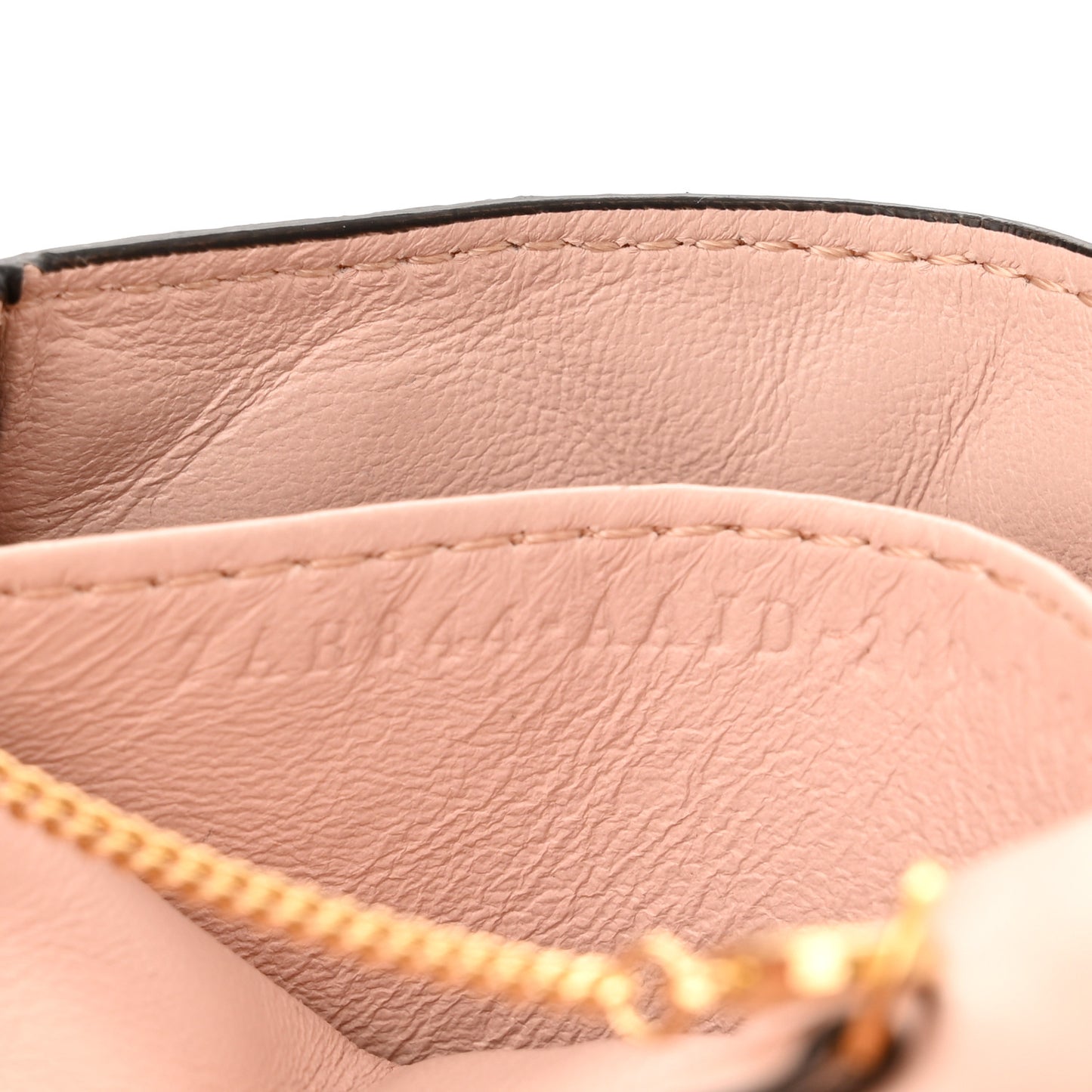Nappa Matisse FF Embossed Nano Baguette Charm Rosa Quarzo