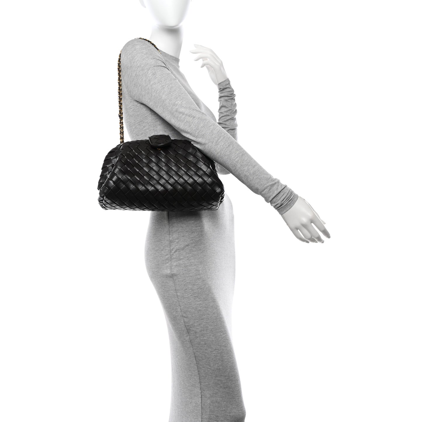 Nappa Intrecciato Teen The Lauren 1980 Clutch With Chain Fondant