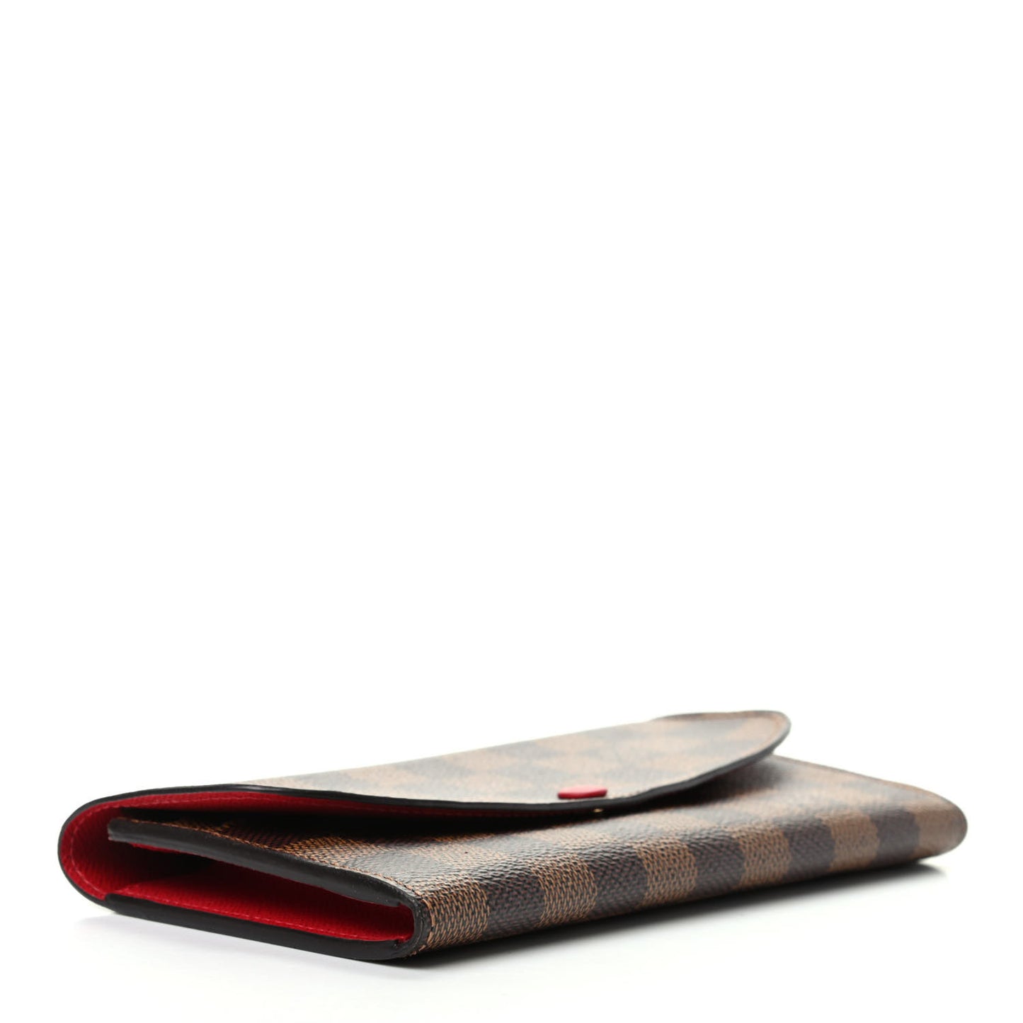 Damier Ebene Emilie Wallet Red