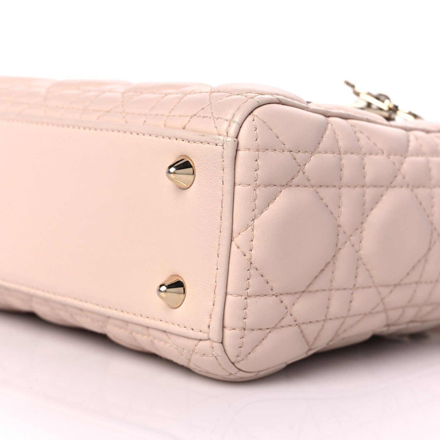 Christian Dior Lambskin Cannage Small Lucky Badges My Lady Dior Pink 7 of 9