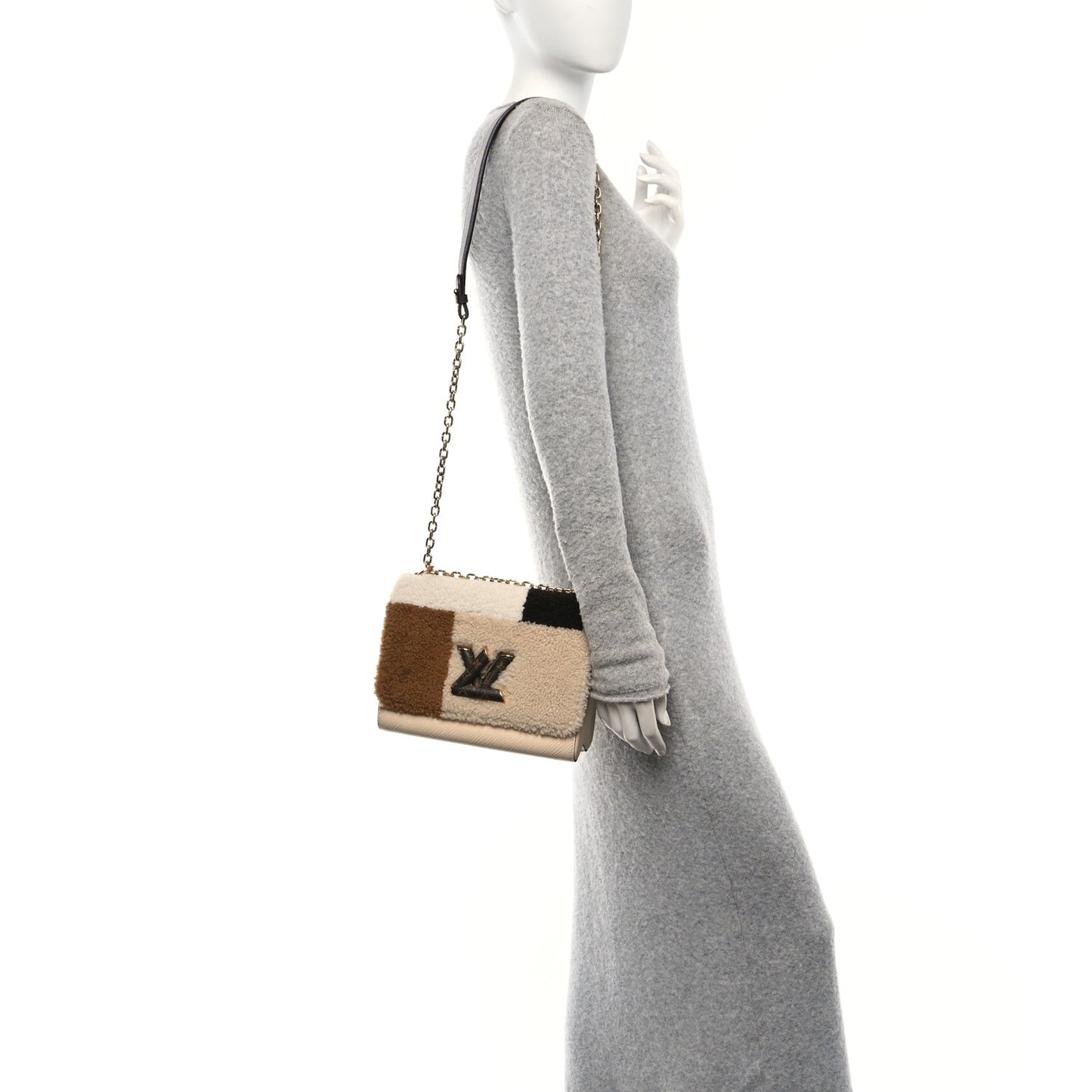 Monogram Epi Teddy Twist MM Creme