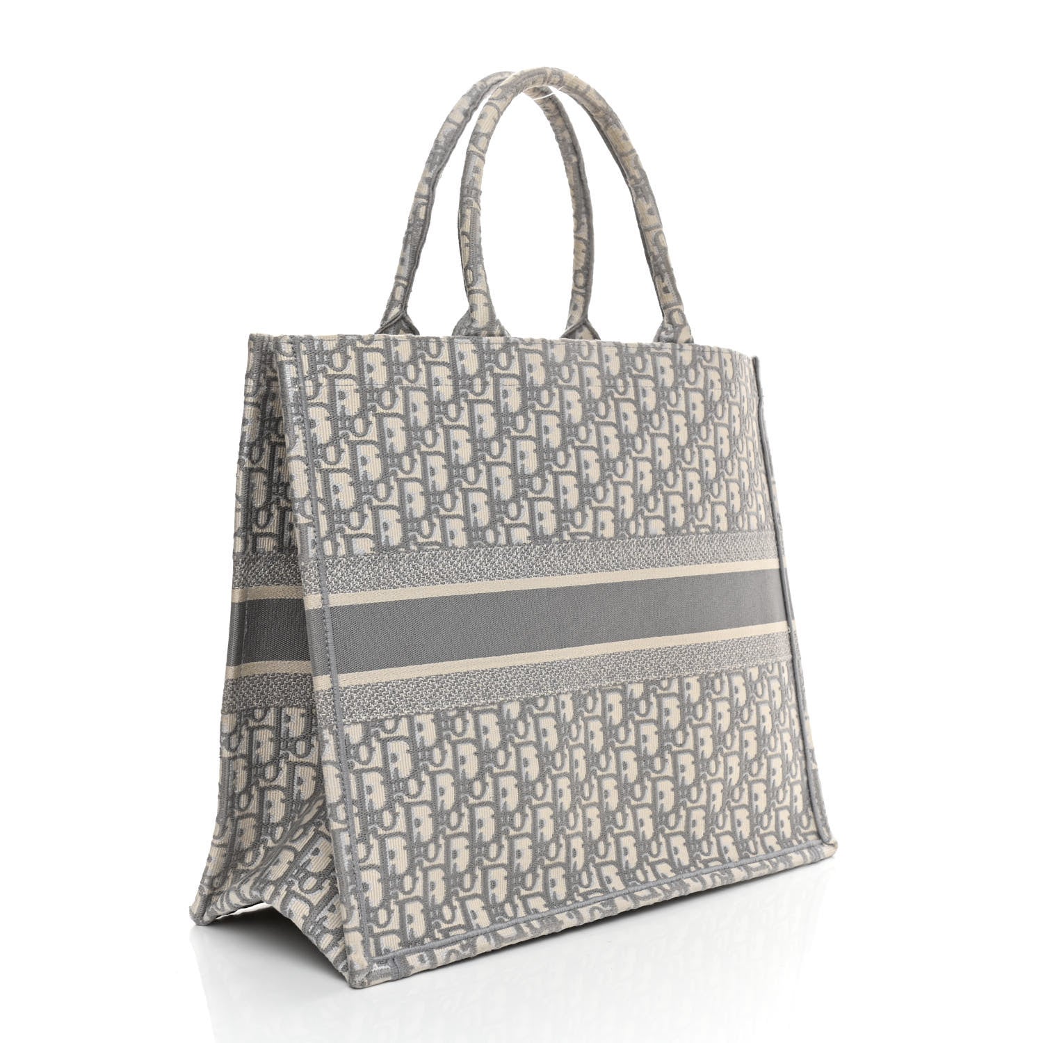 Christian Dior Oblique Large Book Tote Grey 3 of 10