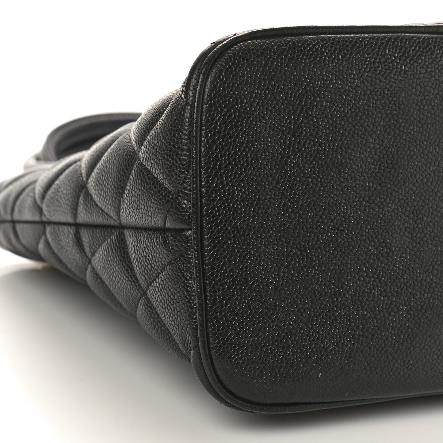 Caviar Quilted Medallion Tote Black
