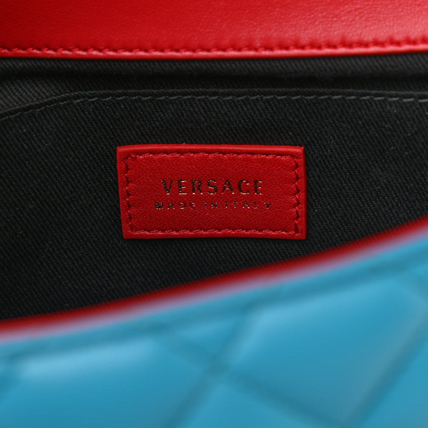 Nappa Quilted Icon Shoulder Bag Red Blue Black