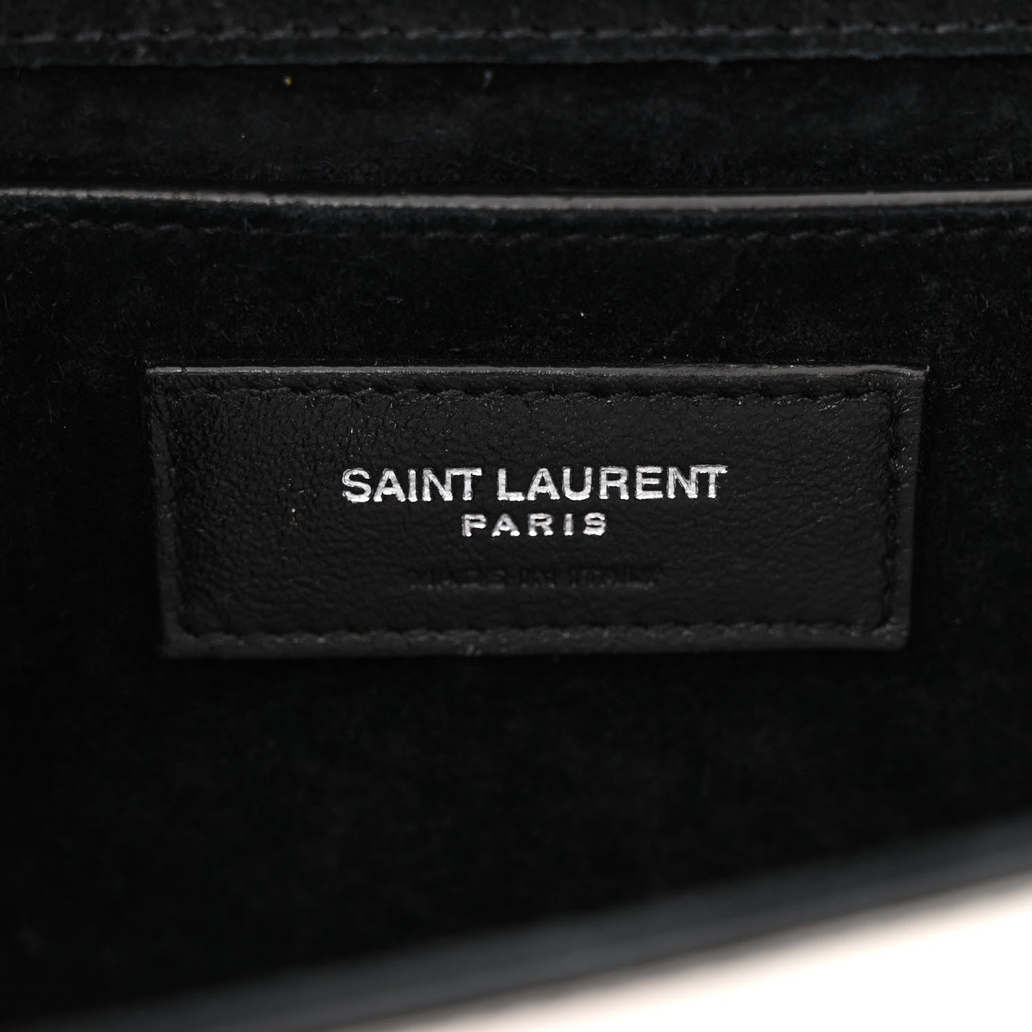 Saint Laurent Vinyl Mirror Small Classic Monogram Kate Satchel Argento 6 of 10