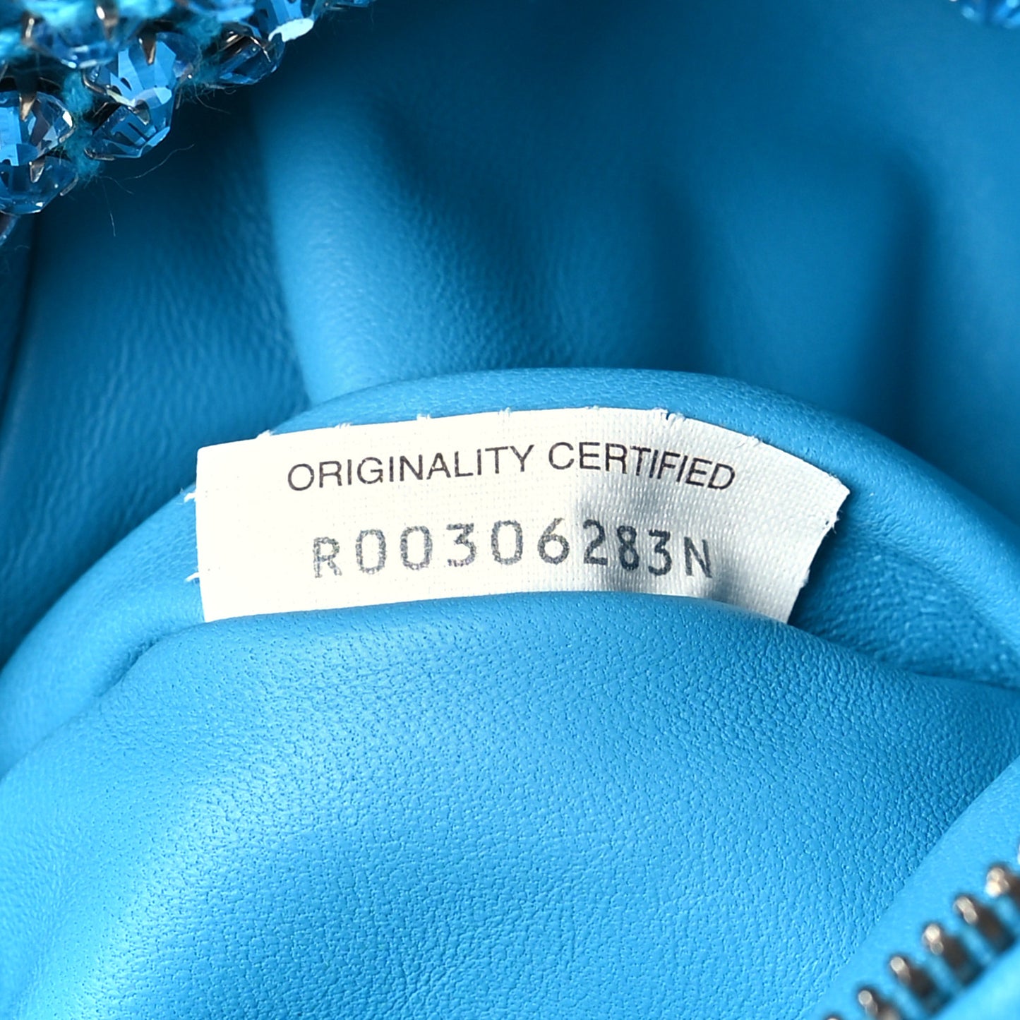 Mesh Crystal Nappa Intrecciato Mini Jodie Pool Aquamarine