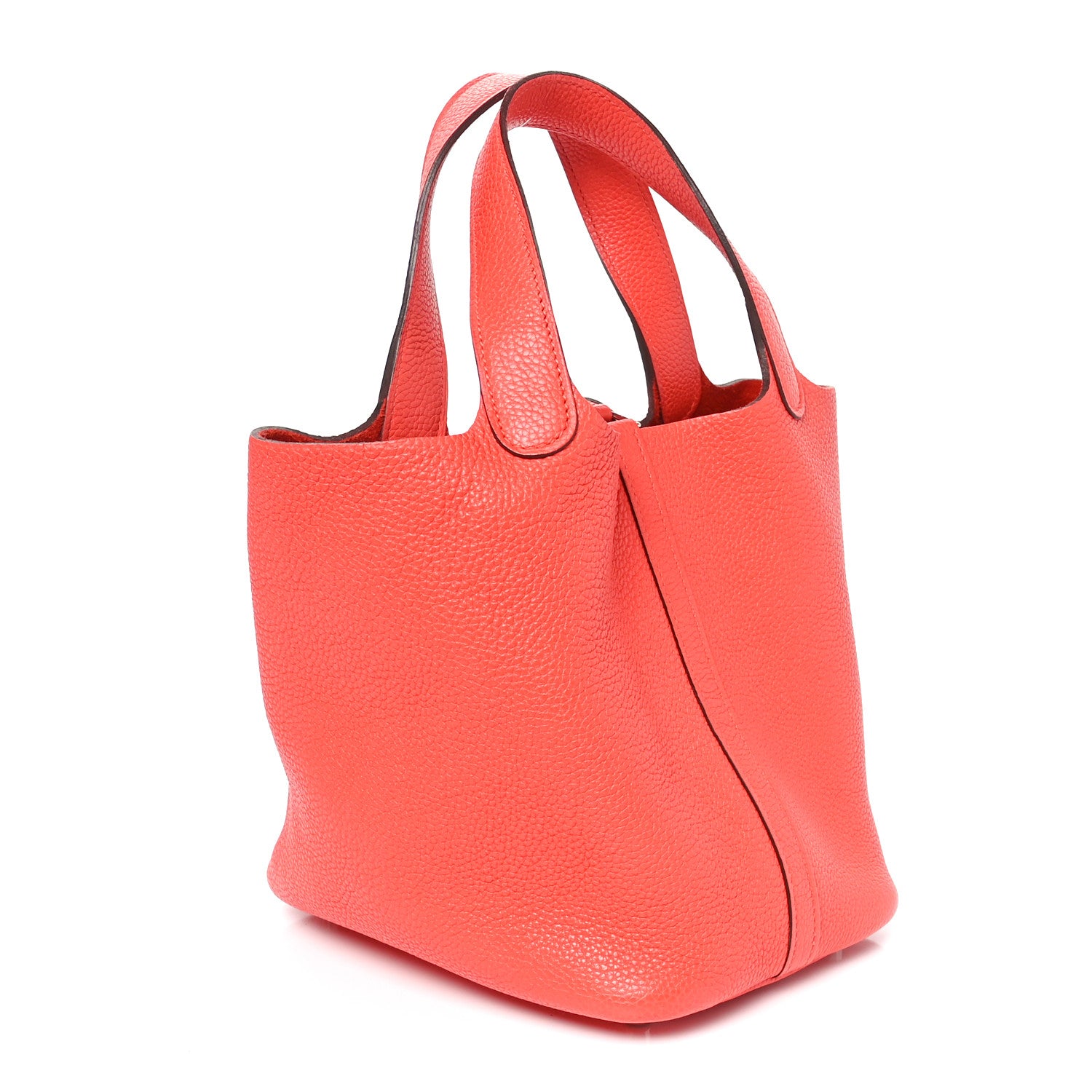 Hermes Taurillon Clemence Picotin Lock 18 PM Rouge Pivoine 3 of 11