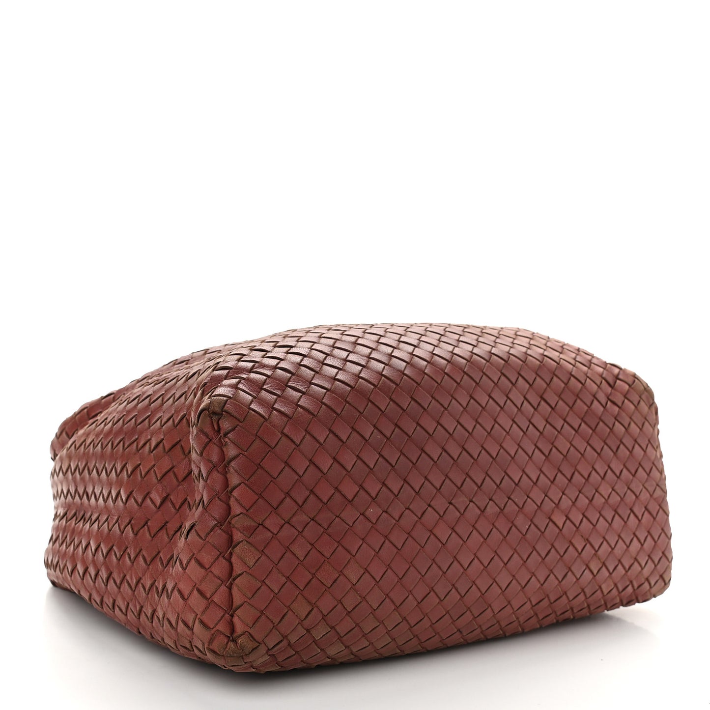 Nappa Intrecciato Pyramid Hobo Brique