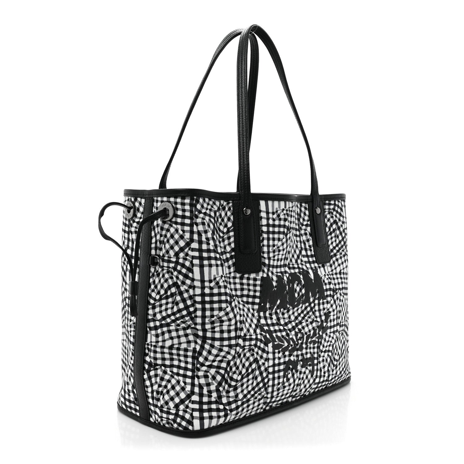 MCM Grained Calfskin Visetos Medium Liz Reversible Shopper Tote Black 6 of 16