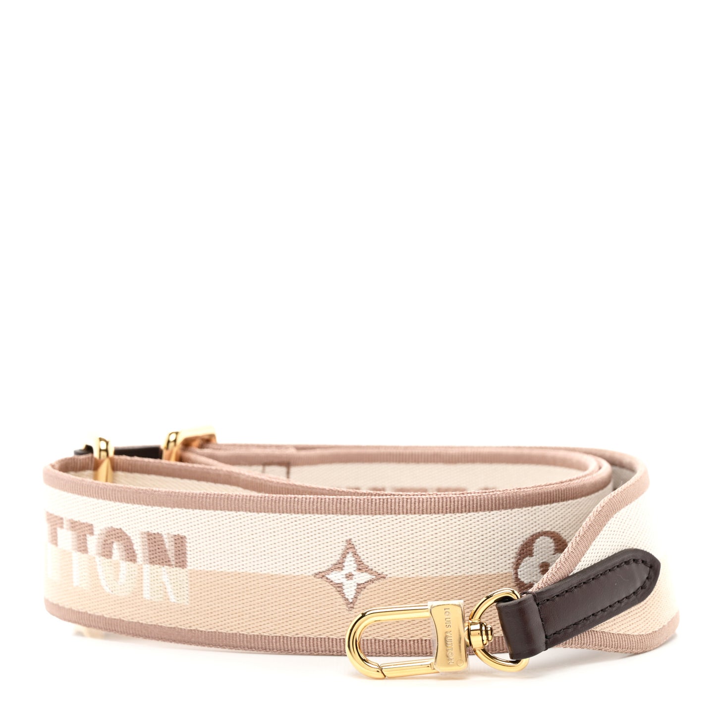 Jacquard Speedy Bandouliere 20 Shoulder Strap Beige Brown