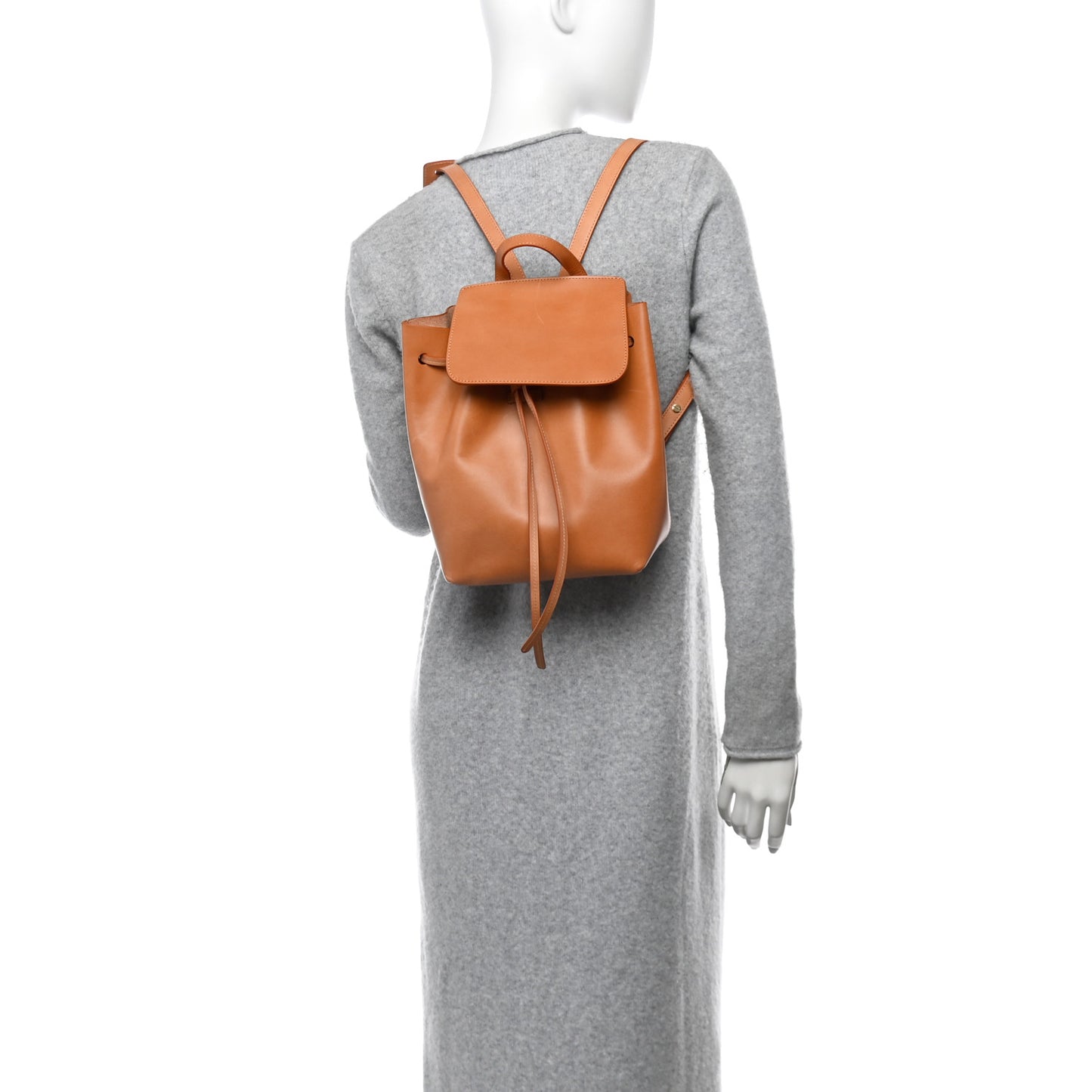 Vegetable Tanned Calfskin Mini Backpack Cammello Rosa