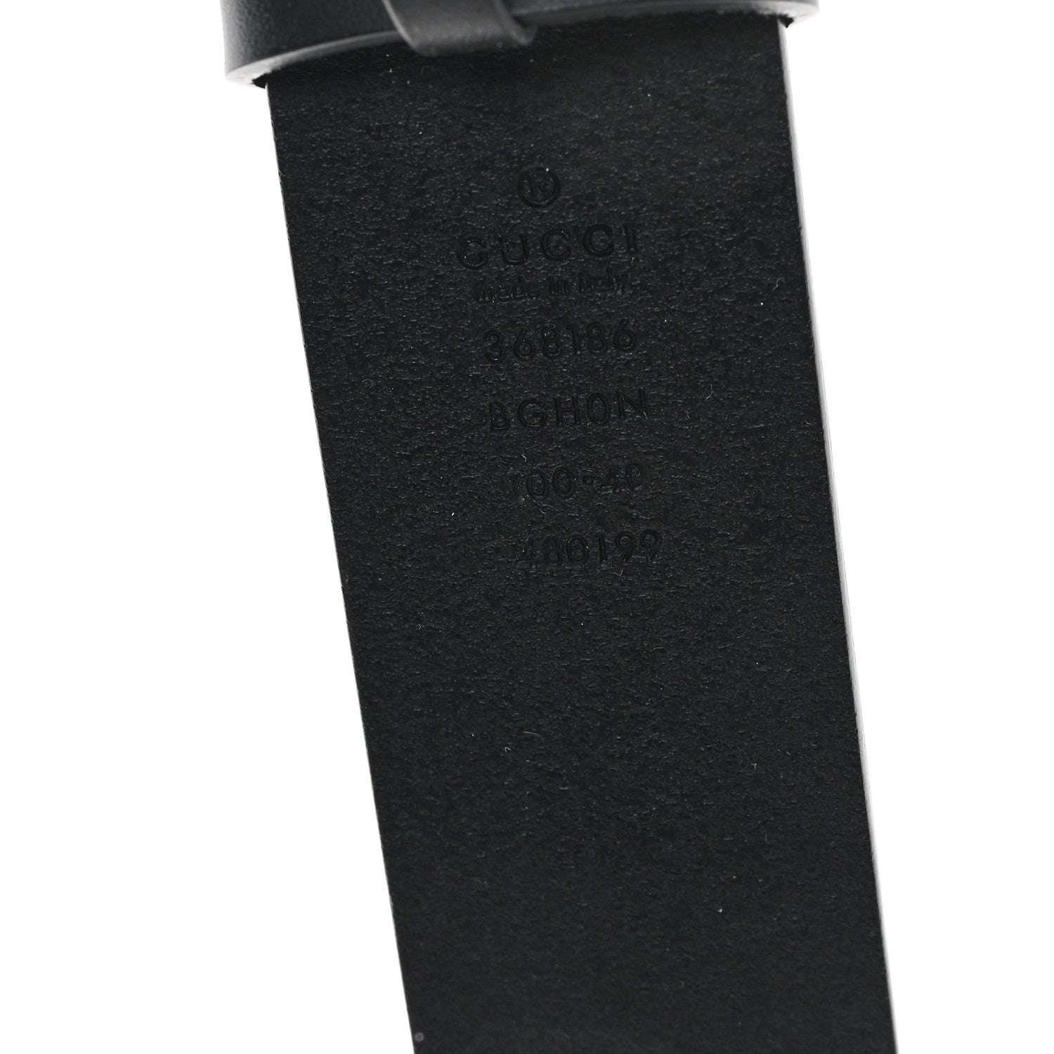 Gucci Selleria Calfskin Nickel Interlocking G 37mm Belt 100 40 Black 3 of 7