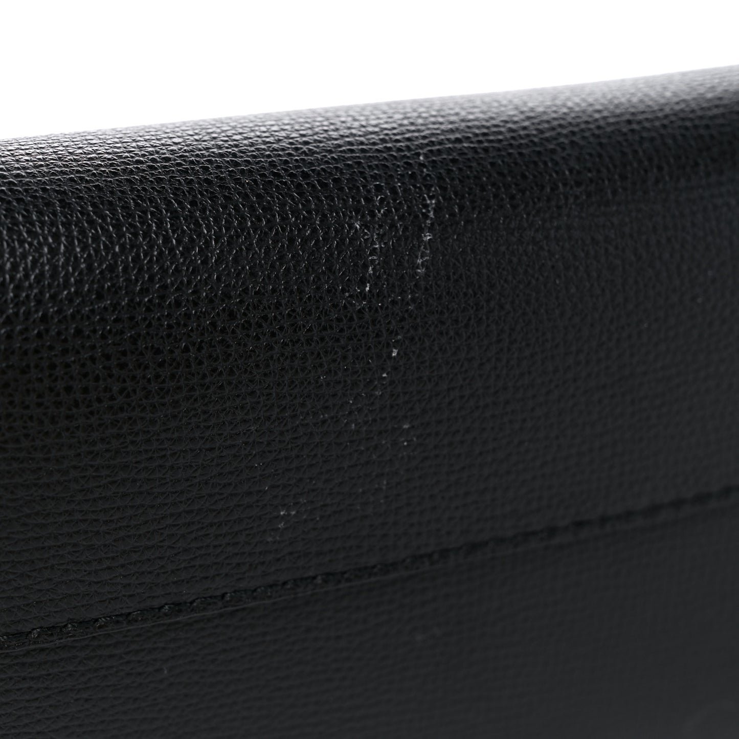 Calfskin TB Motif Embossed Medium Tote Black