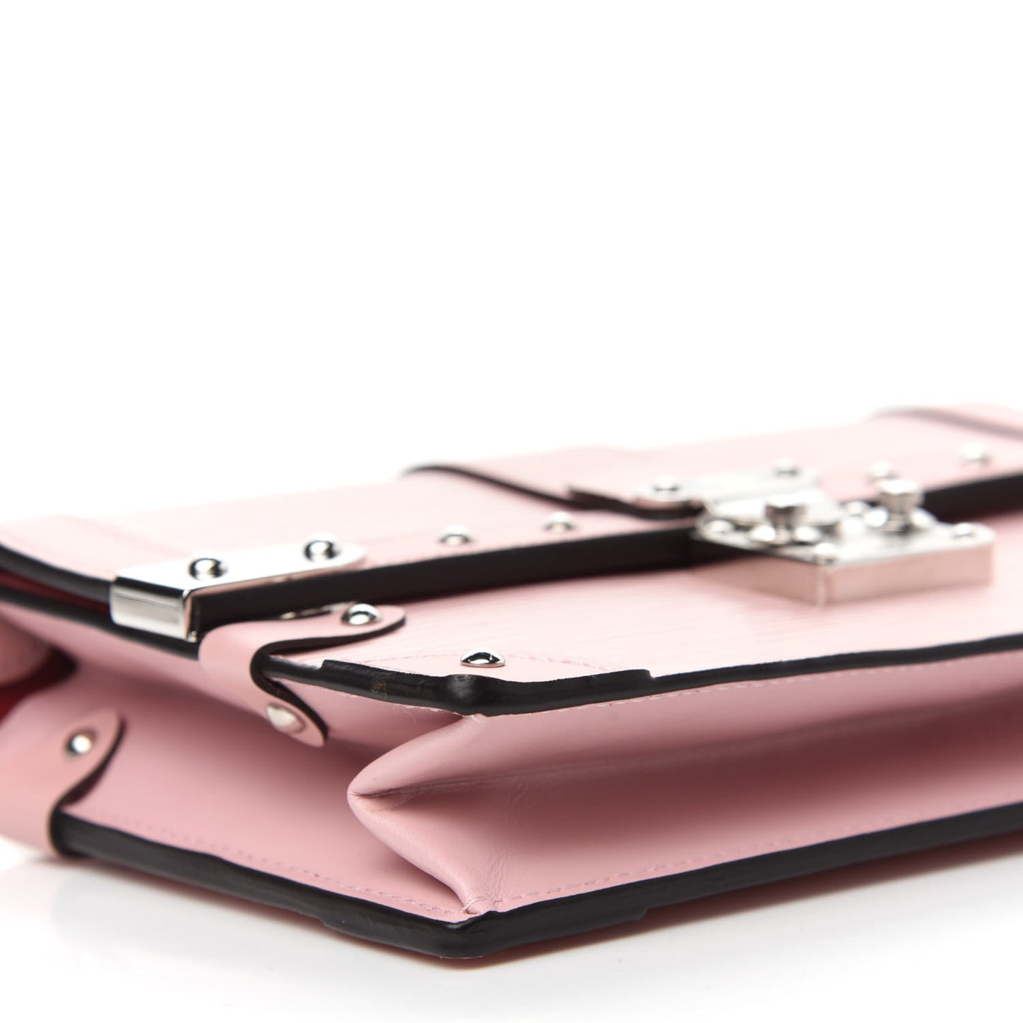 Epi Trunk Chain Wallet Rose Ballerine