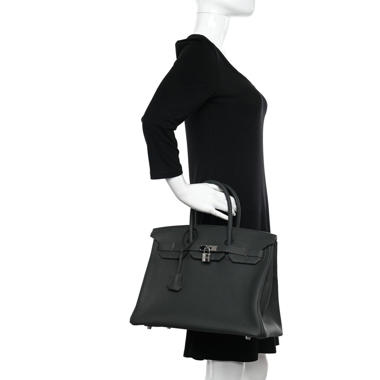 Togo Verso Birkin 35 Vert Fonce Vert Vertigo