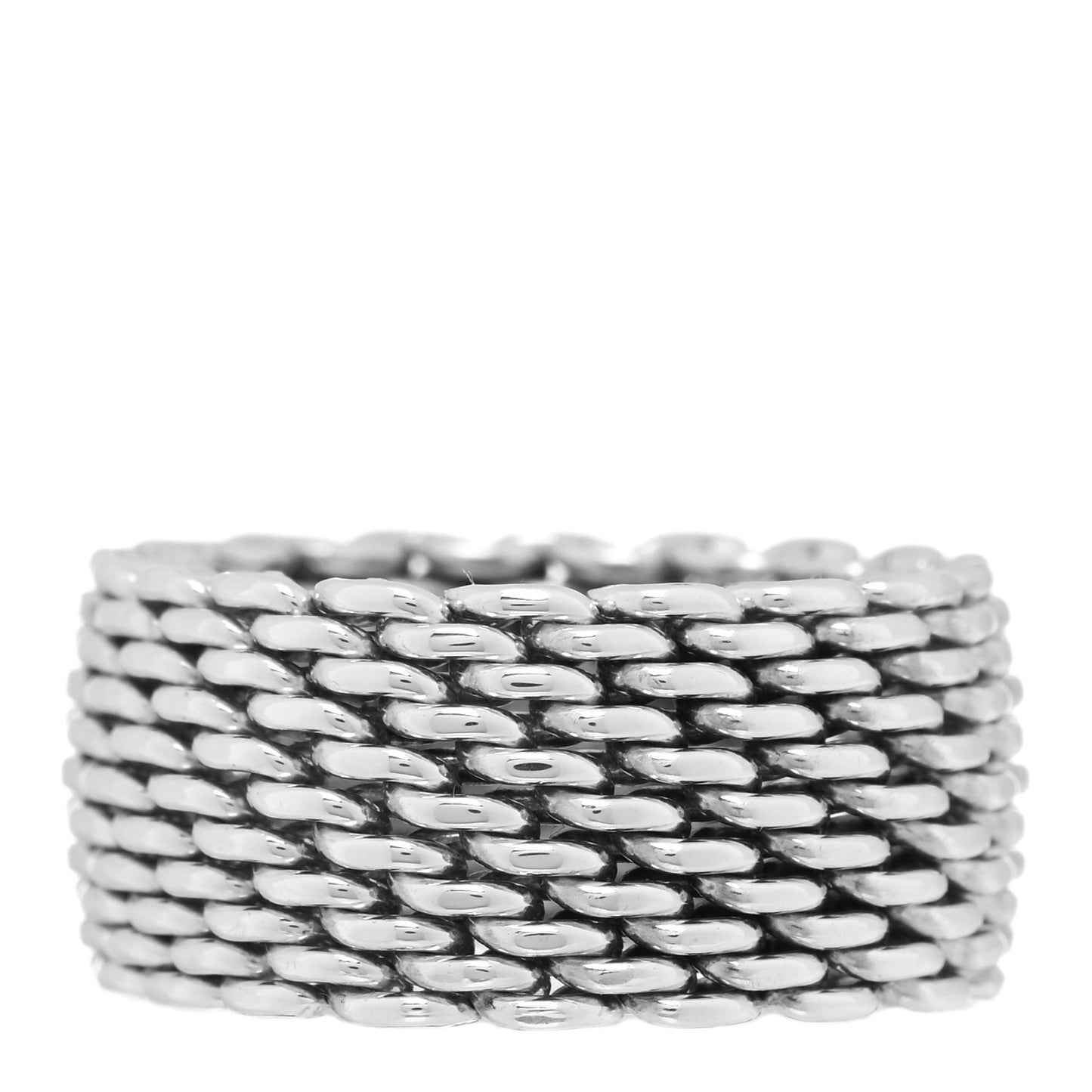 Sterling Silver Somerset Mesh Ring 50 5.25