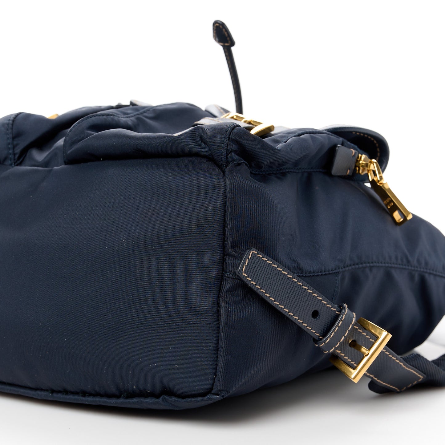 Tessuto Nylon Saffiano Vela Backpack Bleu