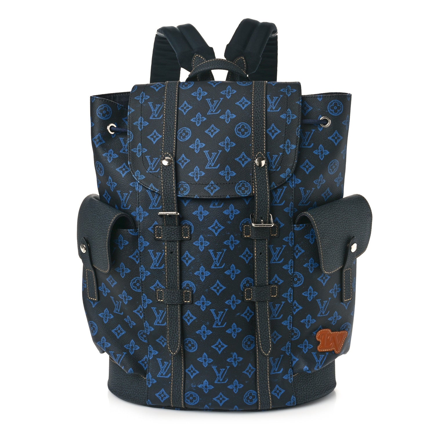 blue and black louis vuitton backpack Louis Vuitton Monogram LV Record Christopher MM Backpack Blue 1334057 – FASHIONPHILE